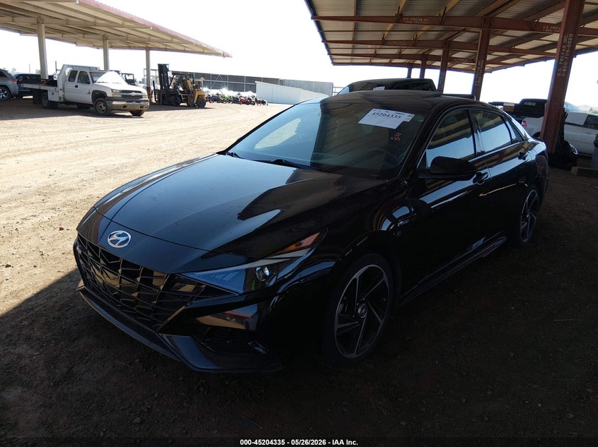 2021 Hyundai Elantra N Line KMHLR4AF7MU199443 photo 1