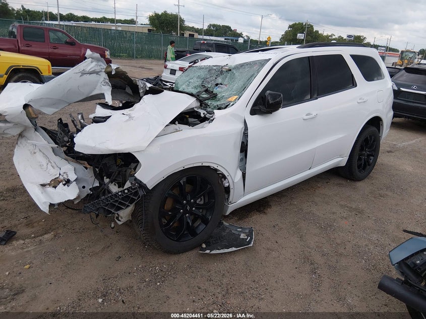 Vin: 1c4sdhct4kc717293, lot: 45702192, dodge durango r/t rwd 20192