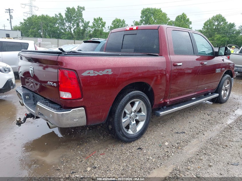 Vin: 3c6rr7lt4jg227403, lot: 45702281, ram 1500 big horn  4x4 5'7 box 20184