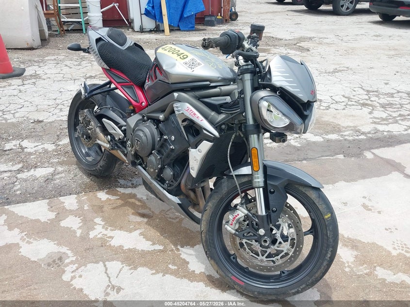 2022 TRIUMPH MOTORCYCLE STREET TRIPLE auction photo 1