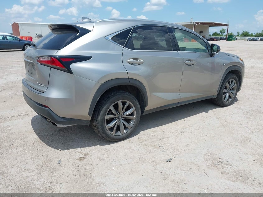 Vin: jtjbarbz7g2066109, lot: 45702637, lexus nx 200t f sport 20164