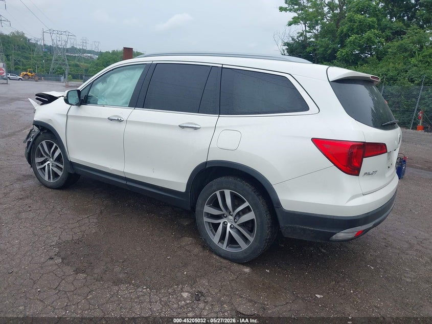 Vin: 5fnyf6h09gb085134, lot: 45702773, honda pilot elite 20163