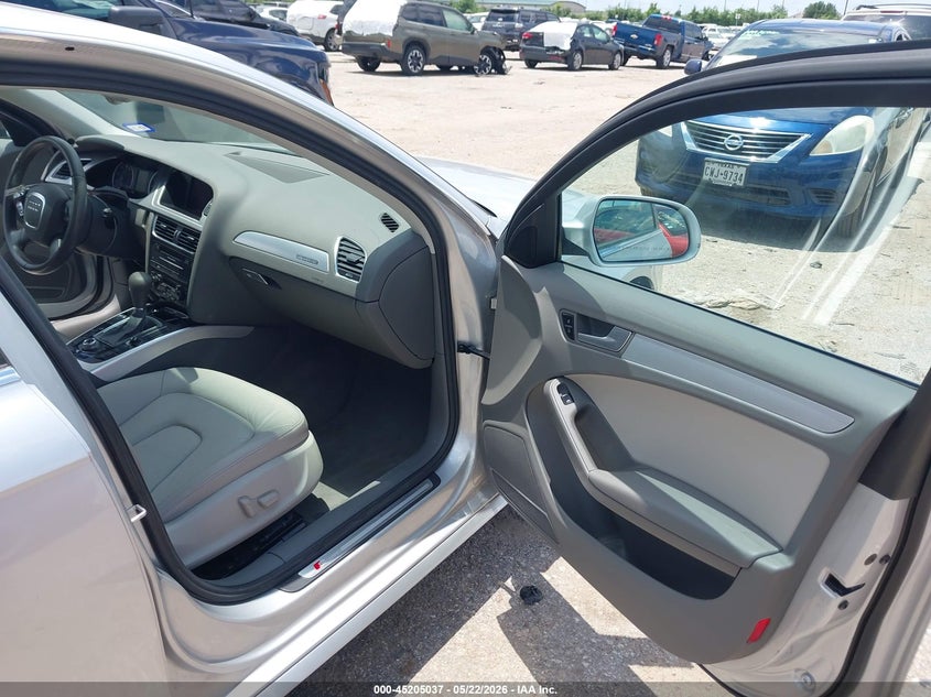 2012 Audi A4 2.0 2.0t Premium Silver Lot 111045205037 Vin WAUFFAFL3CA057594