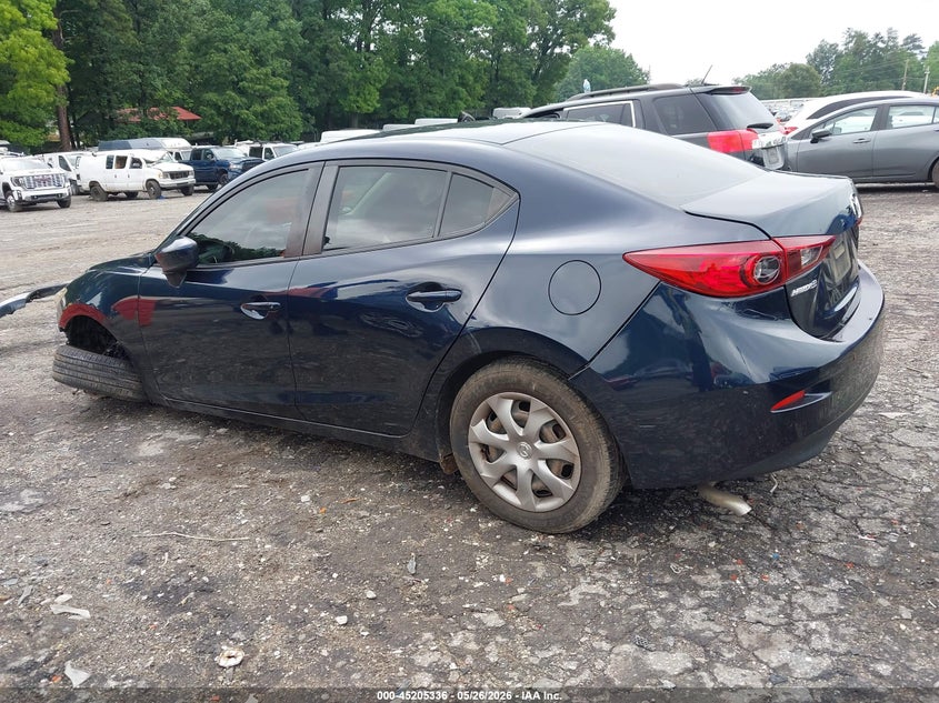 2016 MAZDA 3 SEDAN 2.0L I-4 DI, DOHC, VVT, 155HP