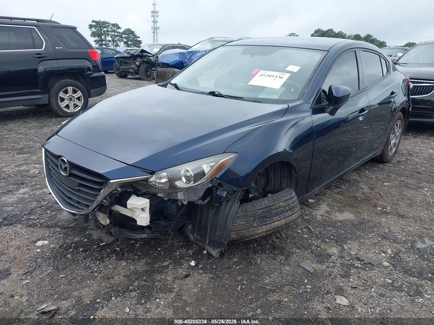 Vin: jm1bm1t78g1354140, lot: 45703077, mazda mazda3 i sport 20162
