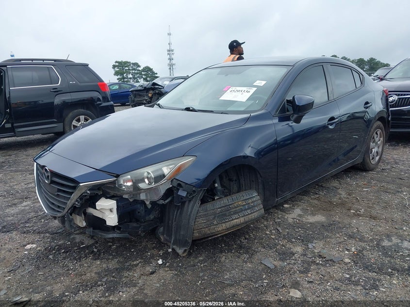 2016 MAZDA 3 SEDAN 2.0L I-4 DI, DOHC, VVT, 155HP