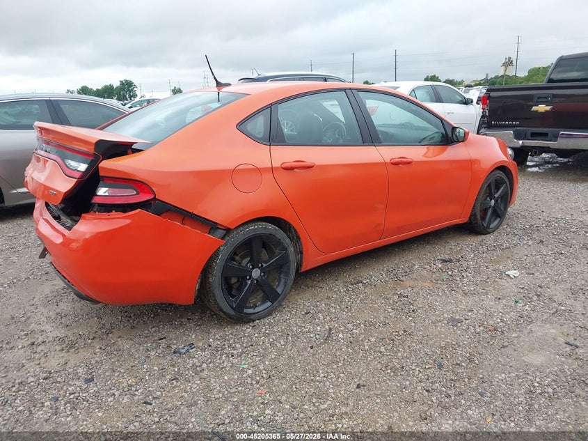 Vin: 1c3cdfeb4fd345486, lot: 45703106, dodge dart gt 20154