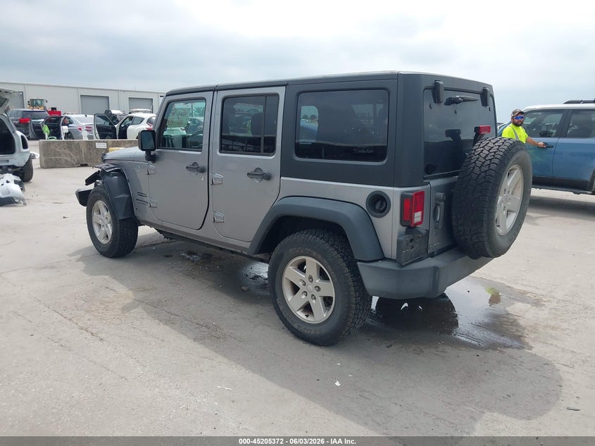 Vin: 1c4bjwdg7jl808233, lot: 45703113, jeep wrangler jk unlimited sport s 4x4 20183