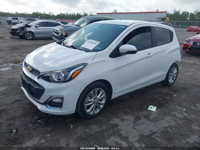 Vin: kl8cd6sa4nc010572, lot: 45703397, chevrolet spark fwd 1lt automatic 20222