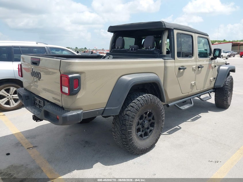 Vin: 1c6hjtag4ll157800, lot: 45703511, jeep gladiator sport s 4x4 20204