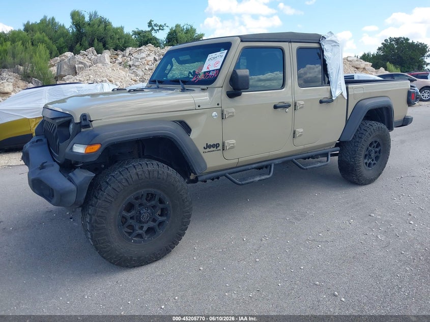 Vin: 1c6hjtag4ll157800, lot: 45703511, jeep gladiator sport s 4x4 20202