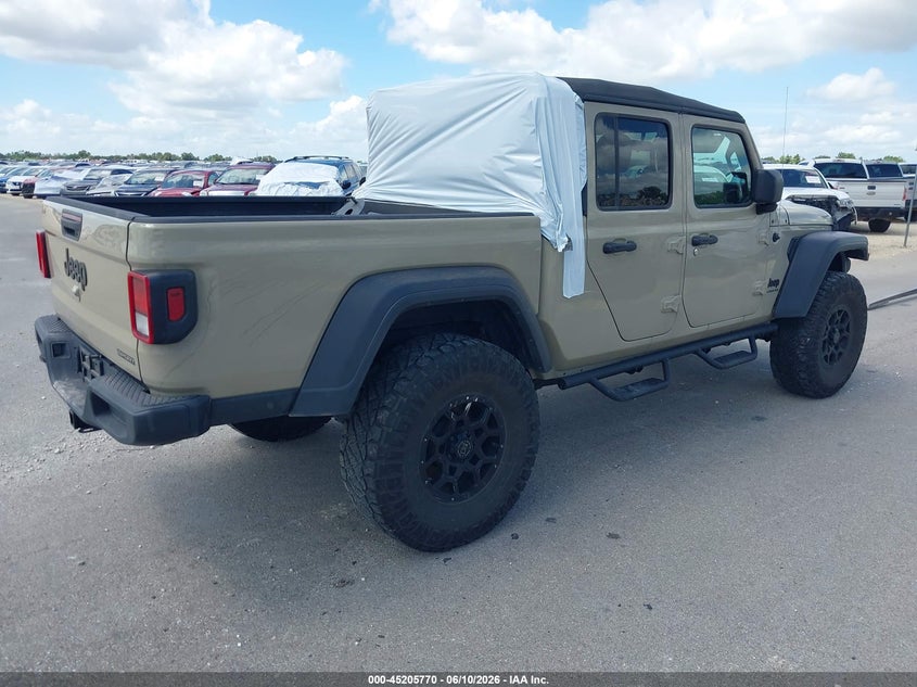 Vin: 1c6hjtag4ll157800, lot: 45703511, jeep gladiator sport s 4x4 20204