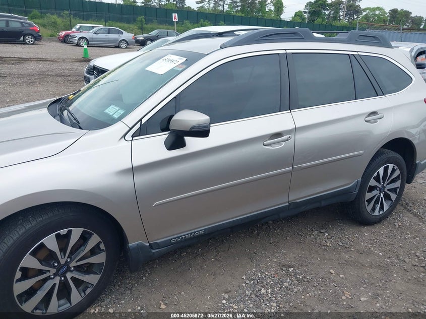 2016 SUBARU OUTBACK SPORT UTILITY VEHICLE 3.6L H-6 DOHC, VVT, 256HP