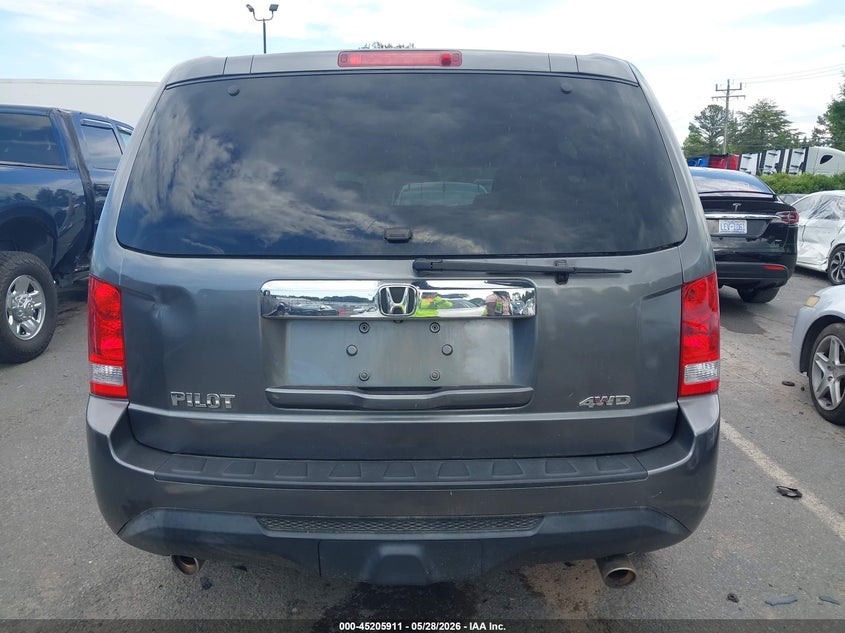 2012 Honda Pilot 3.5 Ex-L grey Lot 111045205911 Vin 5FNYF4H73CB060497