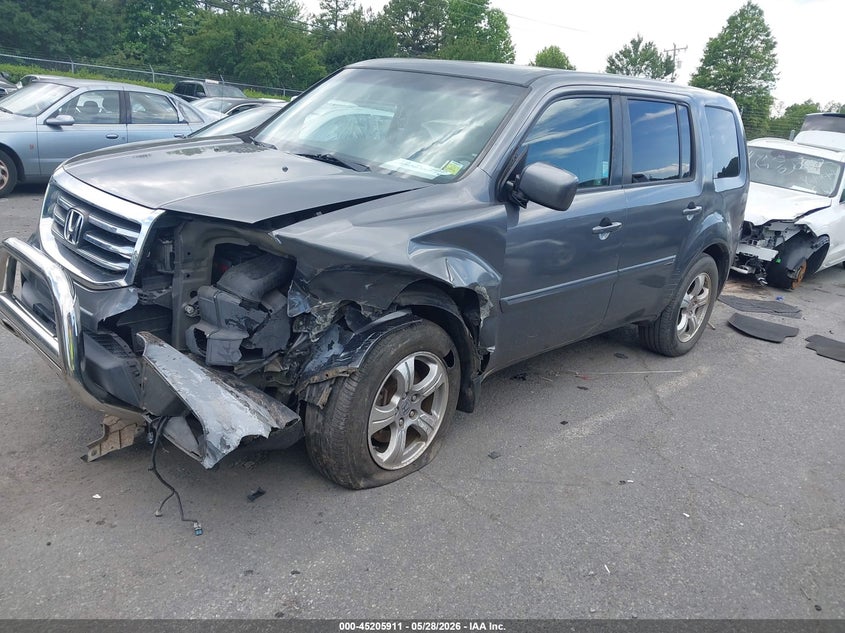 5FNYF4H73CB060497 2012 Honda Pilot 3.5 Ex-L grey