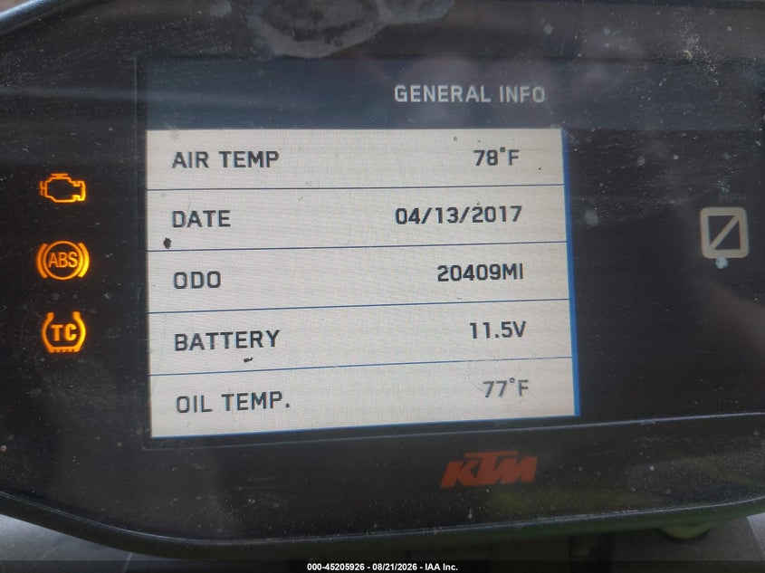 2018 KTM 1290 auction photo 7
