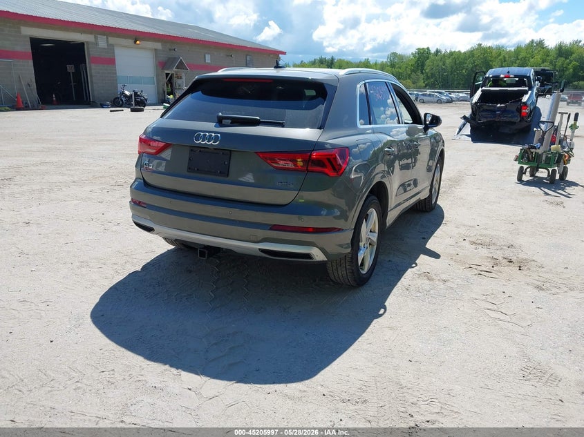 Vin: wa1aecf37l1107628, lot: 45703738, audi q3 premium 45 tfsi quattro tiptronic 20204
