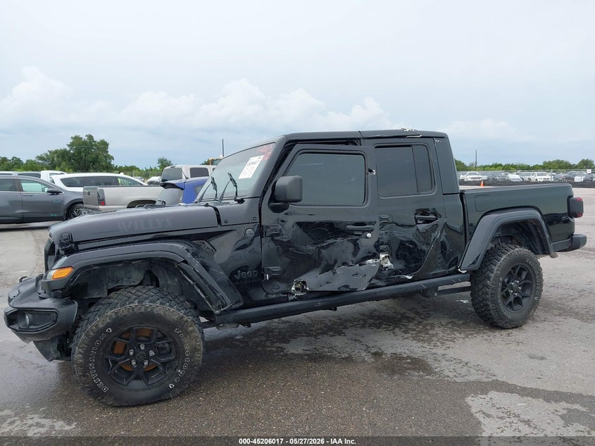 2024 Jeep Gladiator Willys VIN: 1C6HJTAG9RL101912 Lot: 45206017