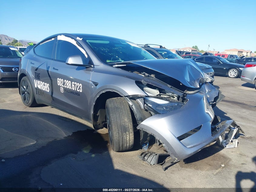 Vin: 7saygded1sf222040, lot: 45703852, tesla model y long range dual motor rear-wheel drive 2025 img_1