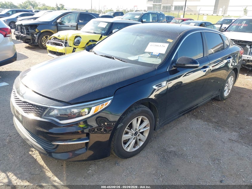Vin: 5xxgt4l33gg105286, lot: 45703867, kia optima lx 20162