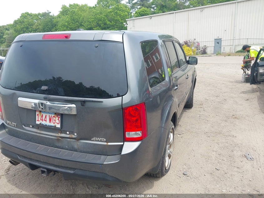 5FNYF4H53CB074091 2012 Honda Pilot 3.5 Ex-L grey