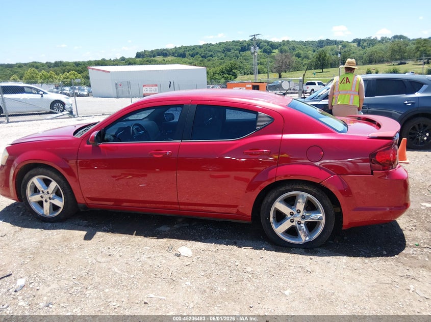 2013 Dodge Avenger Sxt VIN: 1C3CDZCB4DN519956 Lot: 45206483