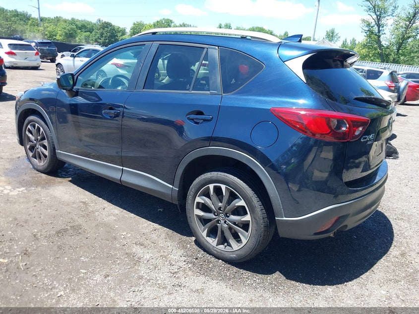 Vin: jm3ke4dy6g0623903, lot: 45704246, mazda cx-5 grand touring 20163
