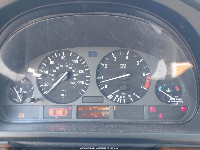 1997 BMW 528I VIN: WBADD6329VBW20649 Lot: 45206514