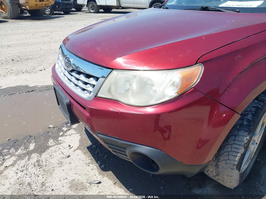 2012 Subaru Forester 2.5 2.5x Red Lot 111045206550 Vin JF2SHABC8CH463302