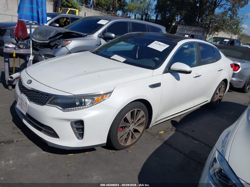 Vin: 5xxgv4l27gg052092, lot: 45704294, kia optima sxl turbo 20162