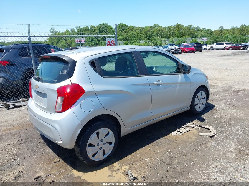Vin: kl8cb6sa7hc744584, lot: 45704351, chevrolet spark ls cvt 20174