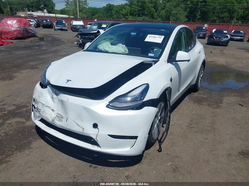 2023 Tesla Model Y Awd/Long Range Dual Motor All-Wheel Drive VIN: 7SAYGDEE5PA055730 Lot: 45206729
