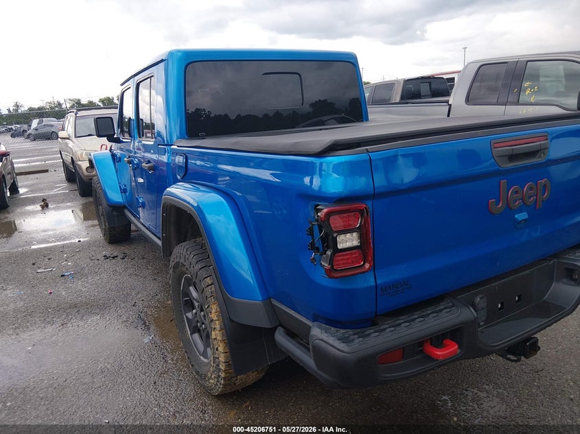Vin: 1c6jjtbg9pl510361, lot: 45704492, jeep gladiator rubicon 4x4 20233