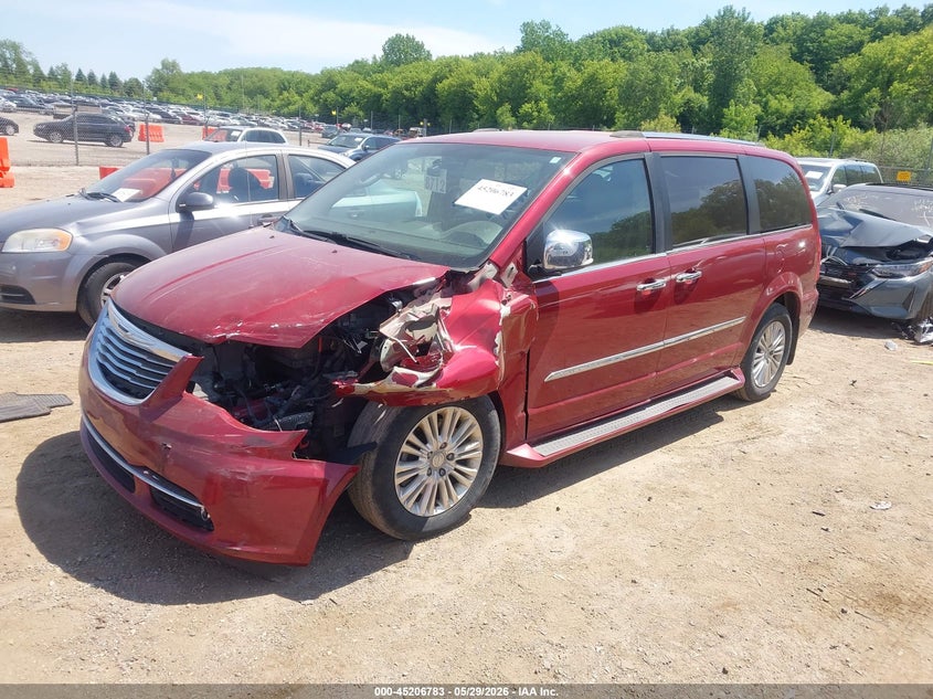 Vin: 2c4rc1gg9er408565, lot: 45704524, chrysler town & country limited 20142