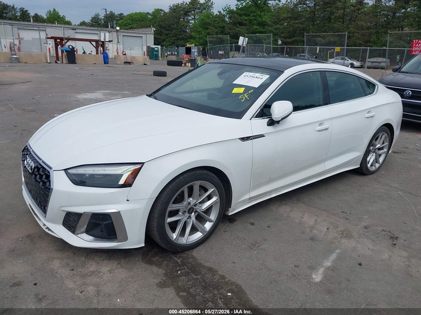 Vin: waufacf58pa042963, lot: 45704605, audi a5 sportback premium plus 45 tfsi s line quattro s tronic 20232