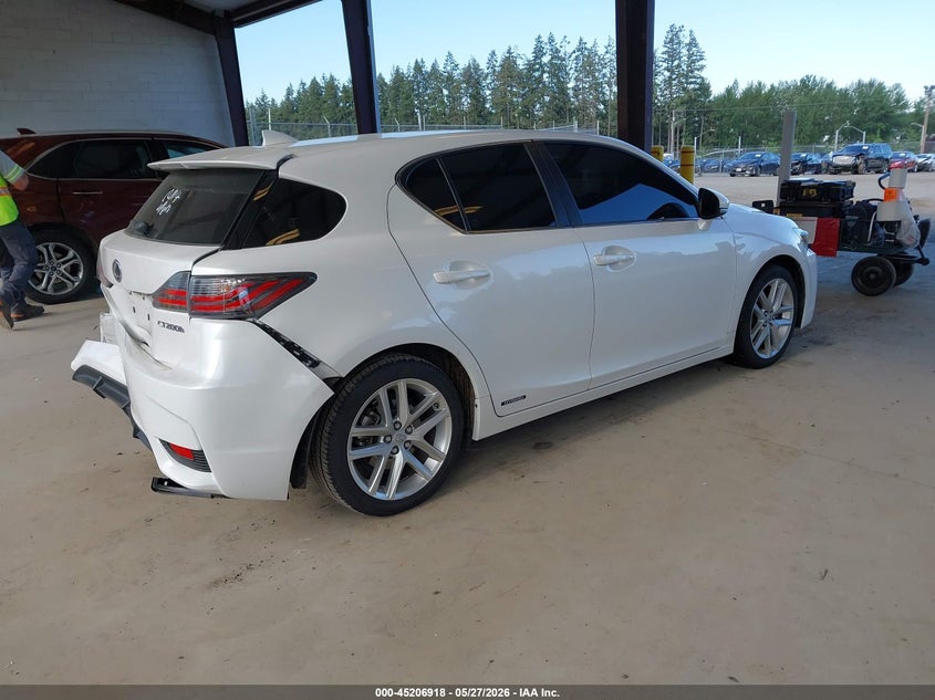 Vin: jthkd5bh9e2202195, lot: 45704659, lexus ct 200h 20144