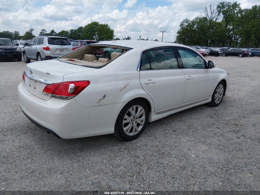2012 Toyota Avalon 3.5 white Lot 111045207115 Vin 4T1BK3DB7CU448082