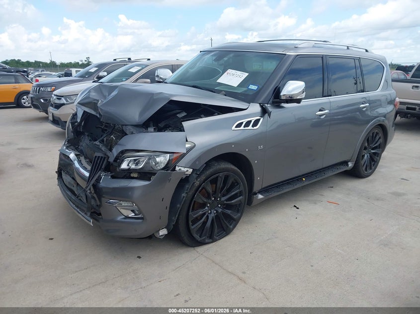 Vin: jn8az2nd9f9770224, lot: 45704993, infiniti qx80 20152