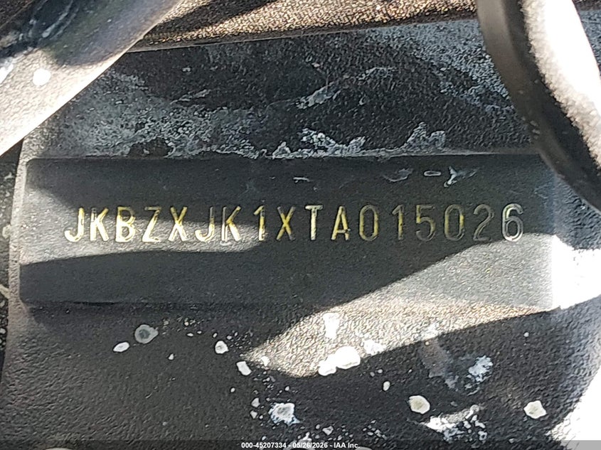 2026 Kawasaki Zx636 K VIN: JKBZXJK1XTA015026 Lot: 45207334
