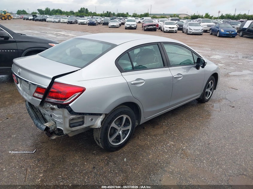 2015 HONDA CIVIC auction photo 4