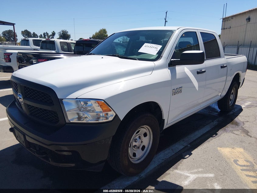 Vin: 1c6rr7kg3gs377282, lot: 45705118, ram 1500 tradesman 20162