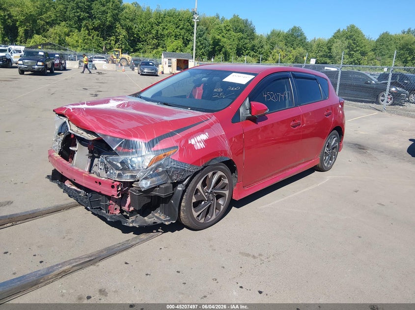 Vin: jtnkarje8gj505563, lot: 45705238, scion im 20162