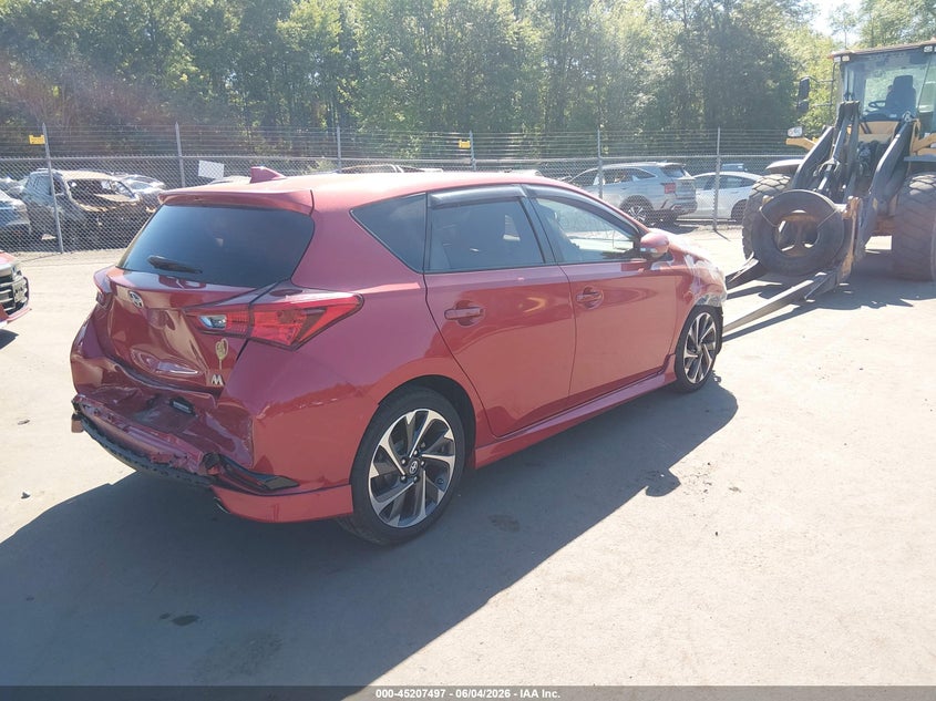 Vin: jtnkarje8gj505563, lot: 45705238, scion im 20164