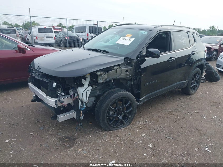 Vin: 3c4njdbb5nt166212, lot: 45705264, jeep compass altitude 4x4 20222