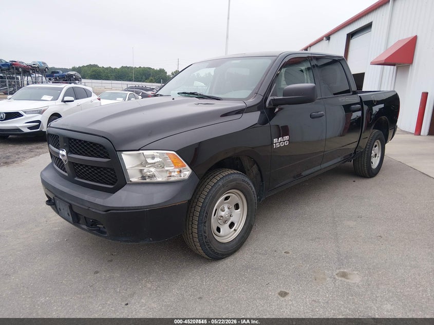 Vin: 1c6rr7kg1js306735, lot: 45705286, ram 1500 tradesman  4x4 5'7 box 20182