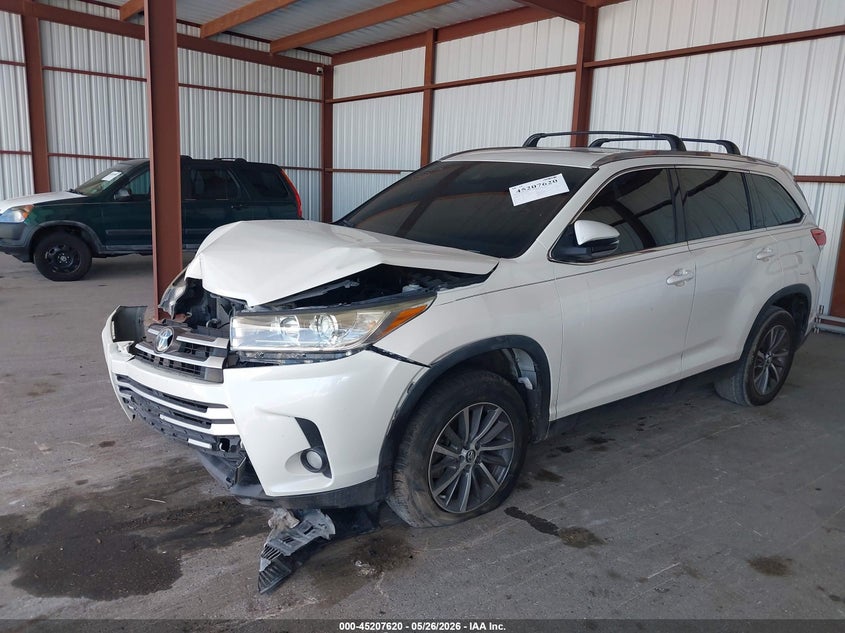 Vin: 5tdkzrfh1ks566037, lot: 45705361, toyota highlander xle 20192