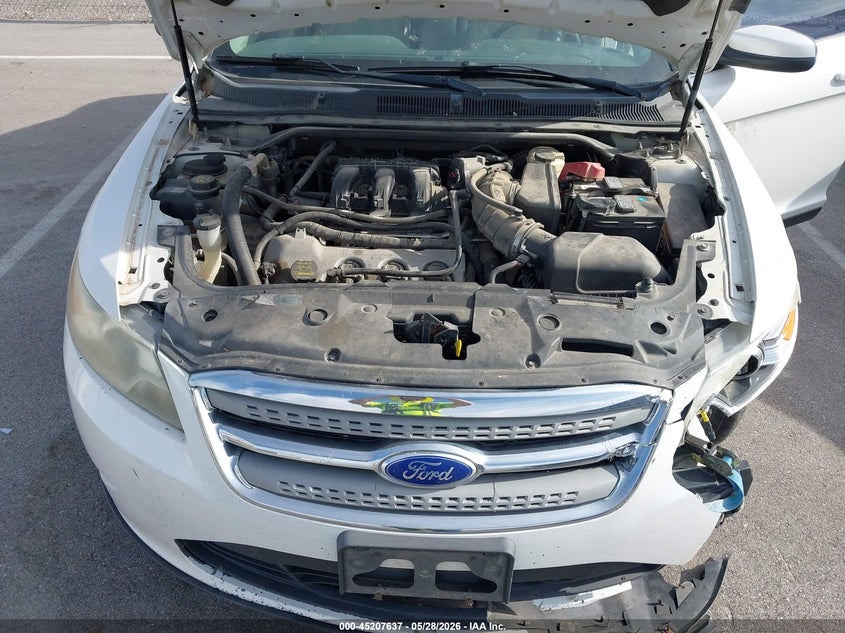 2012 Ford Taurus 3.5 Sel white Lot 111045207637 Vin 1FAHP2EW3CG130265