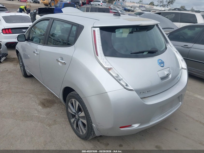Vin: 1n4az0cpxfc326145, lot: 45705401, nissan leaf sl 20153