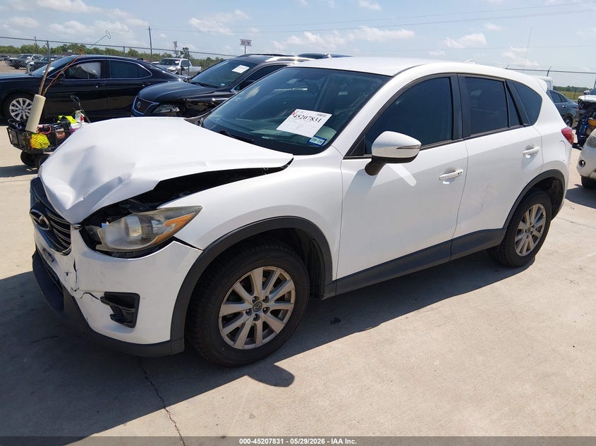 Vin: jm3ke2cy8g0794593, lot: 45705573, mazda cx-5 touring 20162