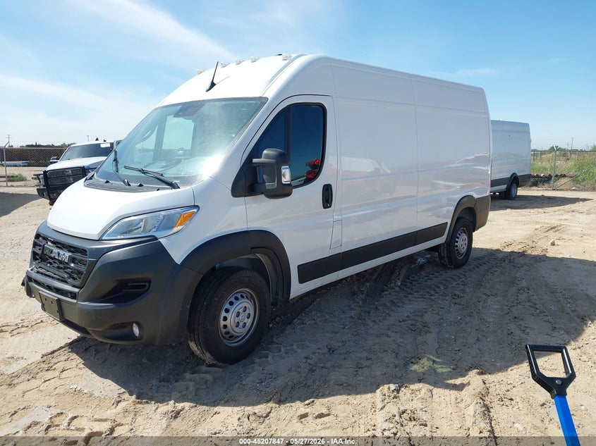 Vin: 3c6lrvdg4te185891, lot: 45705588, ram promaster 2500 tradesman high roof 159 wb w/pass seat 20262